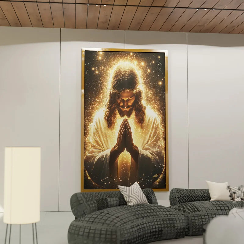Quadro Jesus em Glória – Arte Religiosa Decorativa em Alta Definição