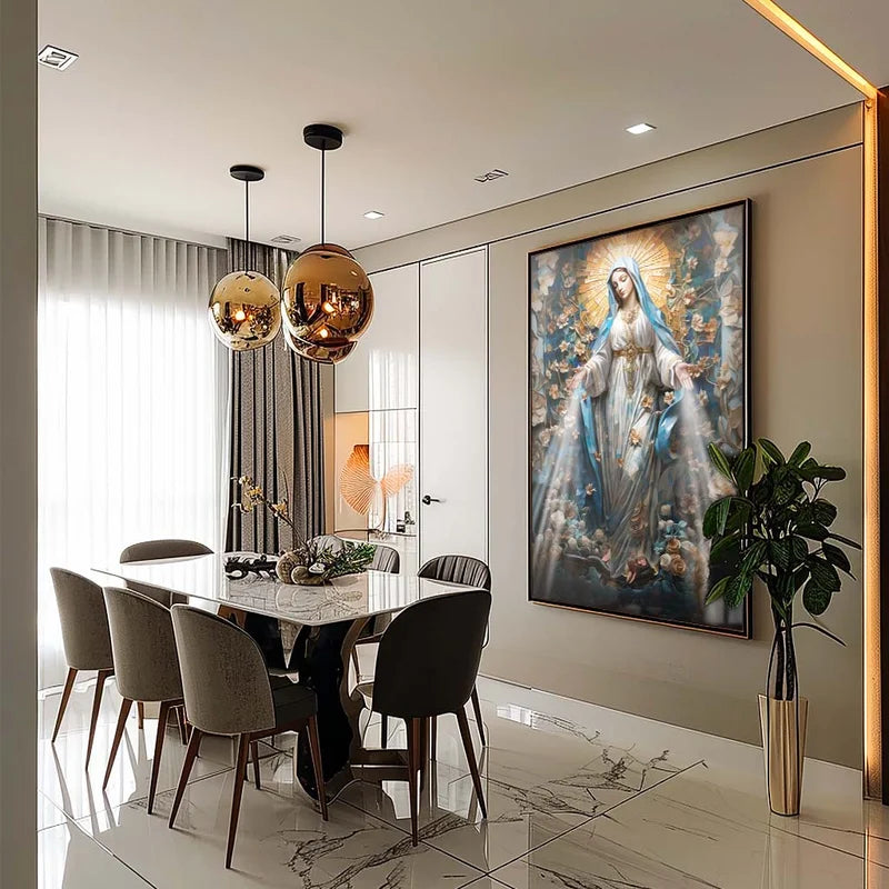 Quadro Nossa Senhora das Graças – Arte Religiosa Decorativa com Imagem Realista
