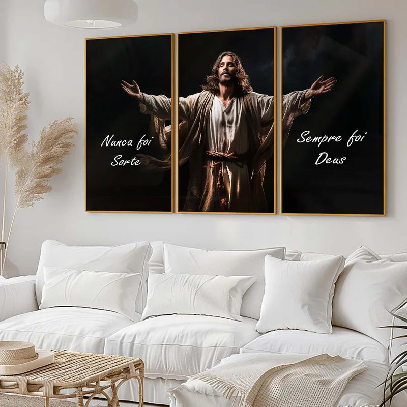 Quadro Trio Sempre foi Deus