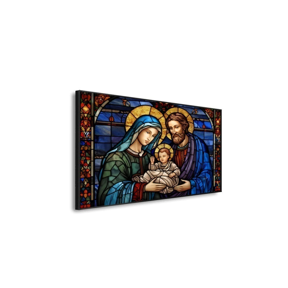 Quadro Sagrada Família em Mosaico – Arte Sacra de Amor e Devoção