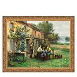 Quadro Café no Jardim – Paisagem Charmosa