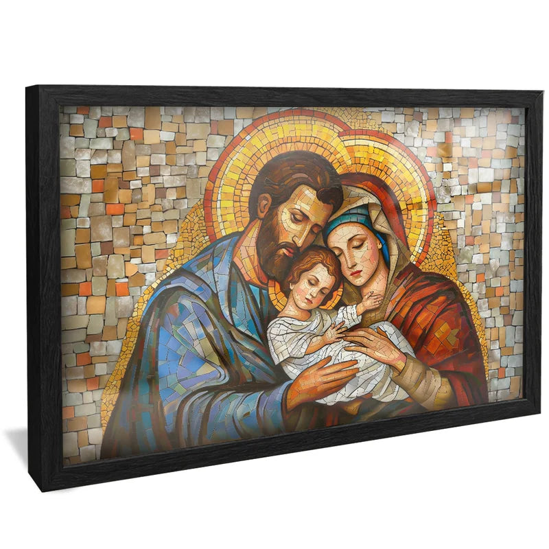 Quadro Sagrada Família de Nazaré - Arte Religiosa Decorativa em Alta Definição