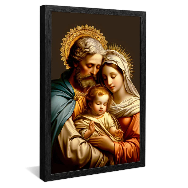 Quadro Sagrada Família Realista – Arte Religiosa Decorativa