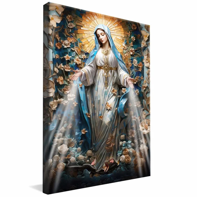 Quadro Nossa Senhora das Graças – Arte Religiosa Decorativa com Imagem Realista