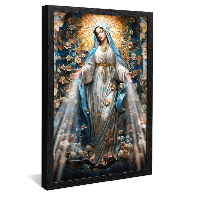 Quadro Nossa Senhora das Graças – Arte Religiosa Decorativa com Imagem Realista