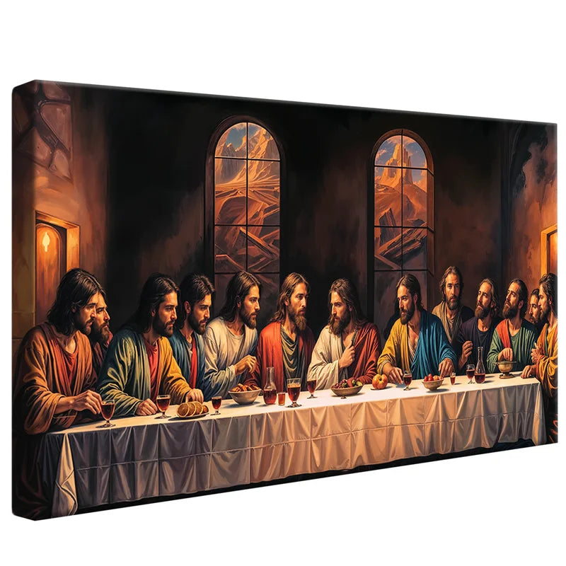 Quadro Santa Ceia Realista – Arte Religiosa Decorativa