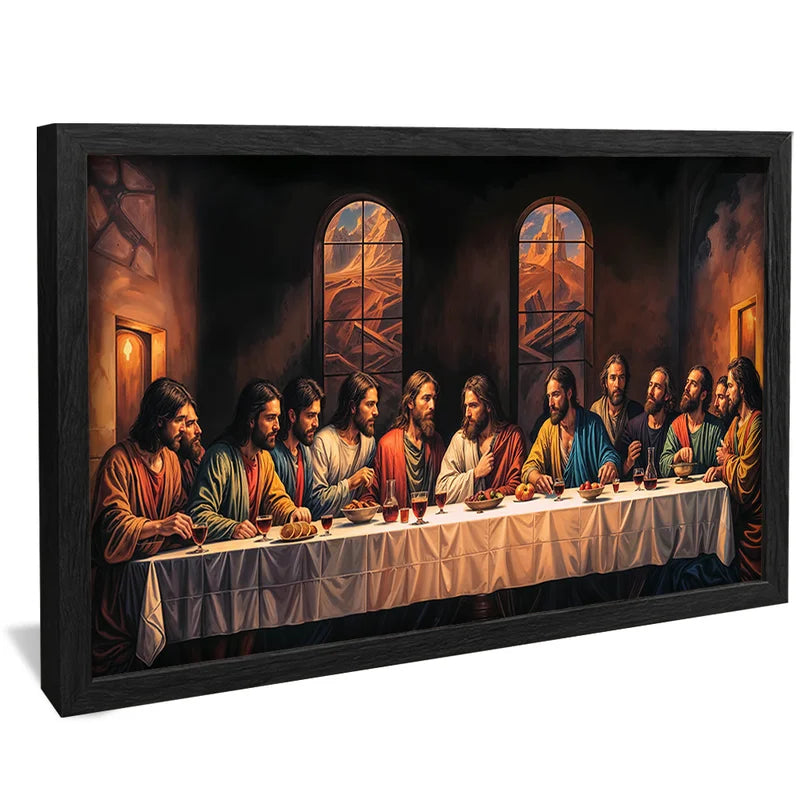 Quadro Santa Ceia Realista – Arte Religiosa Decorativa