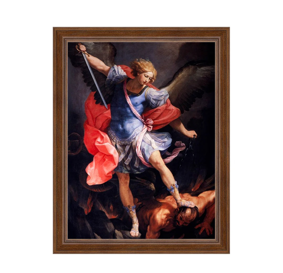 Quadro São Miguel Clássico – O Arcanjo Guerreiro da Proteção Divina
